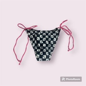DIPPED IN BLUE X CHROME HEARTS BIKINI BOTTOM SIZE SMALL NEW